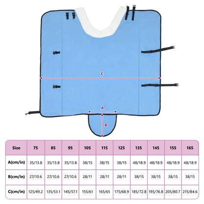 Horse Blanket Full Aqua 165 cm Polar fleece