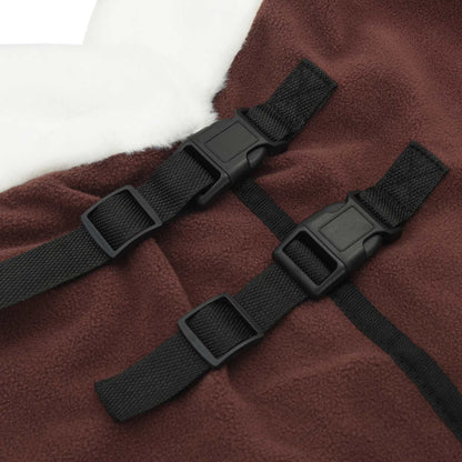 Horse Blanket Full Dark Brown 115 cm Polar fleece