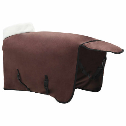 Horse Blanket Full Dark Brown 115 cm Polar fleece