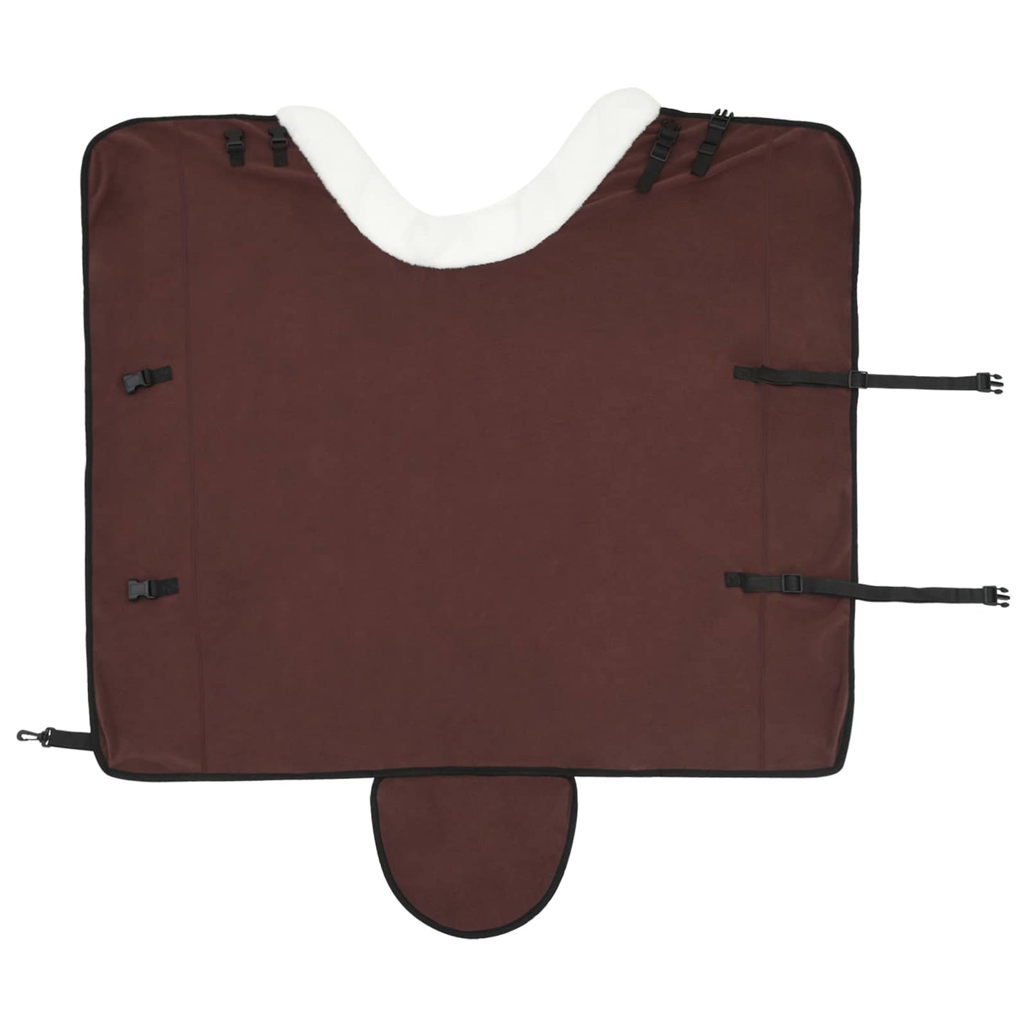 Horse Blanket Full Dark Brown 145 cm Polar fleece