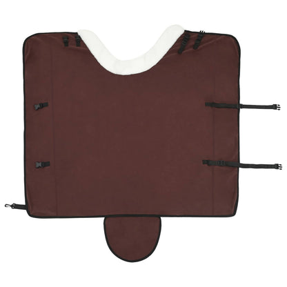 Horse Blanket Full Dark Brown 165 cm Polar fleece