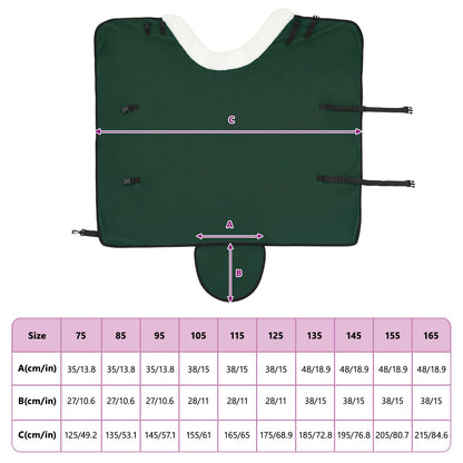 Horse Blanket Full Dark Green 115 cm Polar fleece
