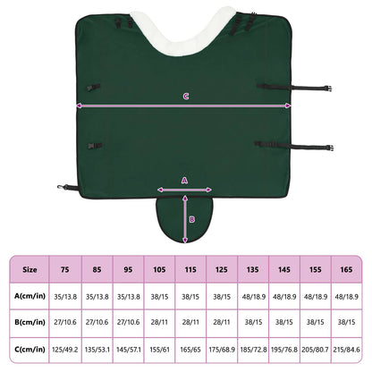 Horse Blanket Full Dark Green 125 cm Polar fleece