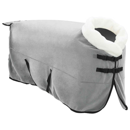 Horse Blanket Full Light Grey 125 cm Polar fleece
