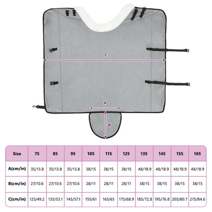 Horse Blanket Full Light Grey 145 cm Polar fleece