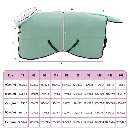 Horse Blanket Special Green 155 cm Polar fleece