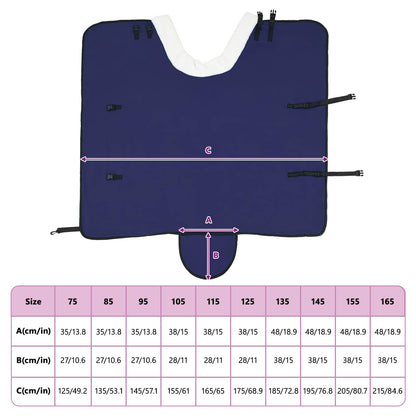 Horse Blanket Navy Blue 85 cm Polar fleece