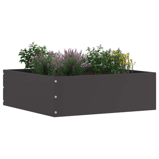 Lawn Edging 40 x 40 x 13 cm Steel Black