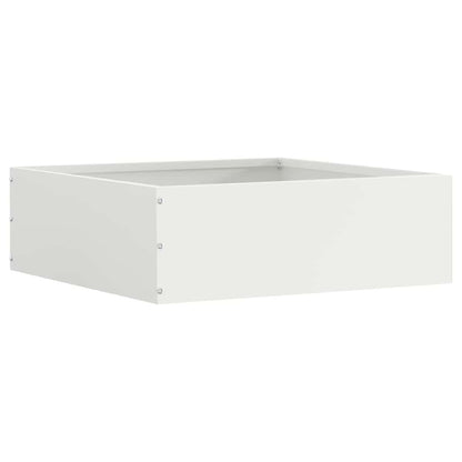 Lawn Edging White 40 x 40 x 13 cm Steel