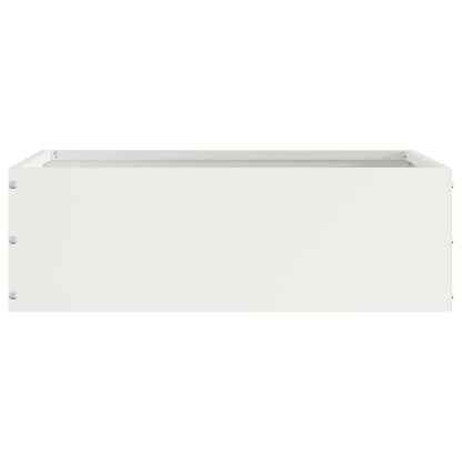 Lawn Edging White 40 x 40 x 13 cm Steel