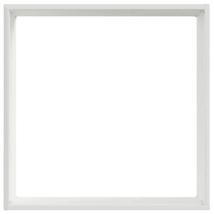 Lawn Edging 6 pcs White 40 x 40 x 13 cm Steel