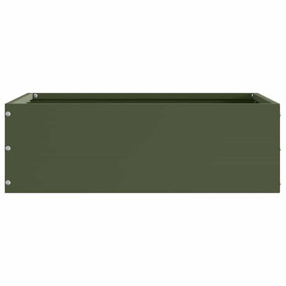 Lawn Edging Olive Green 40 x 40 x 13 cm Steel