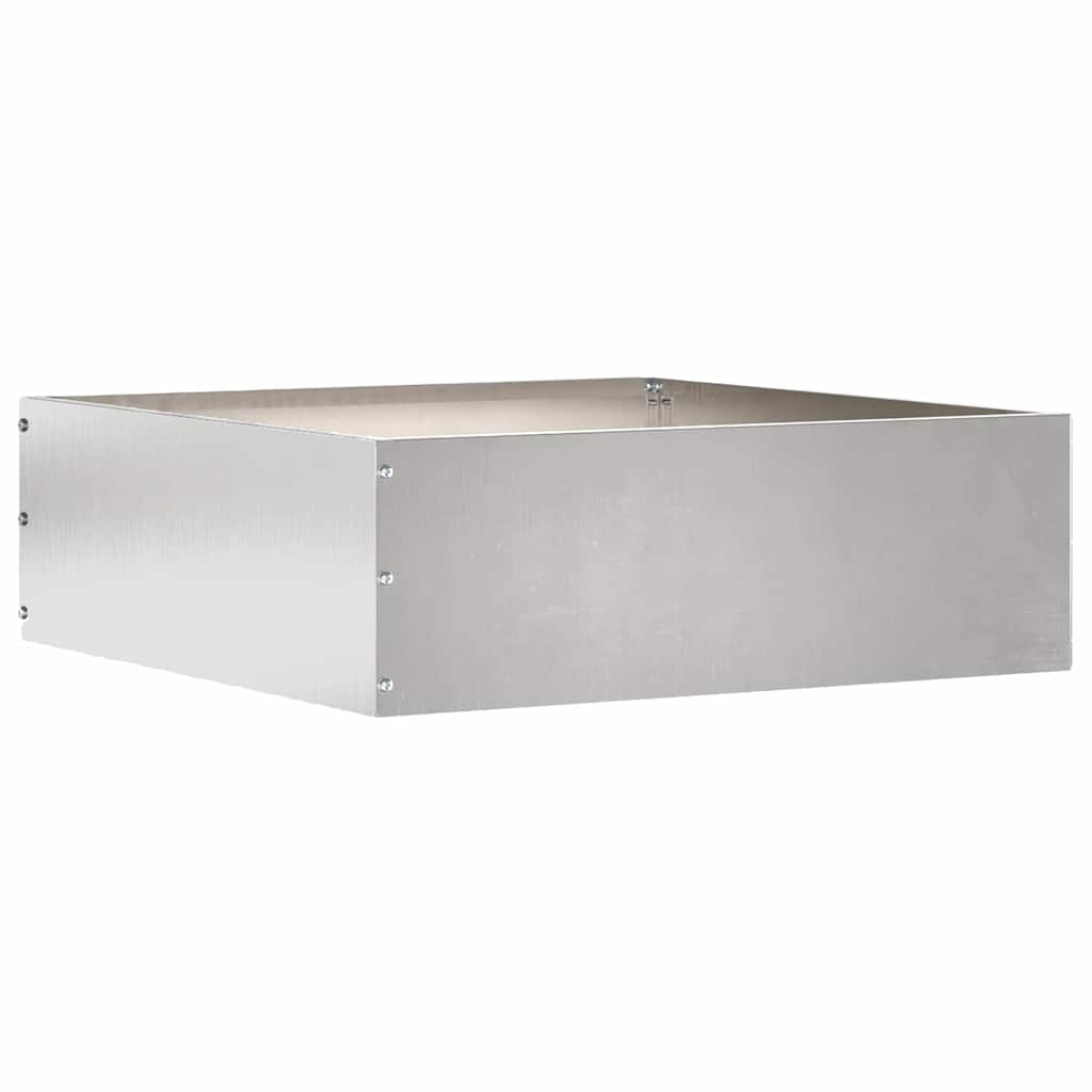 Lawn Edging Silver 40 x 40 x 13 cm Stainless Steel
