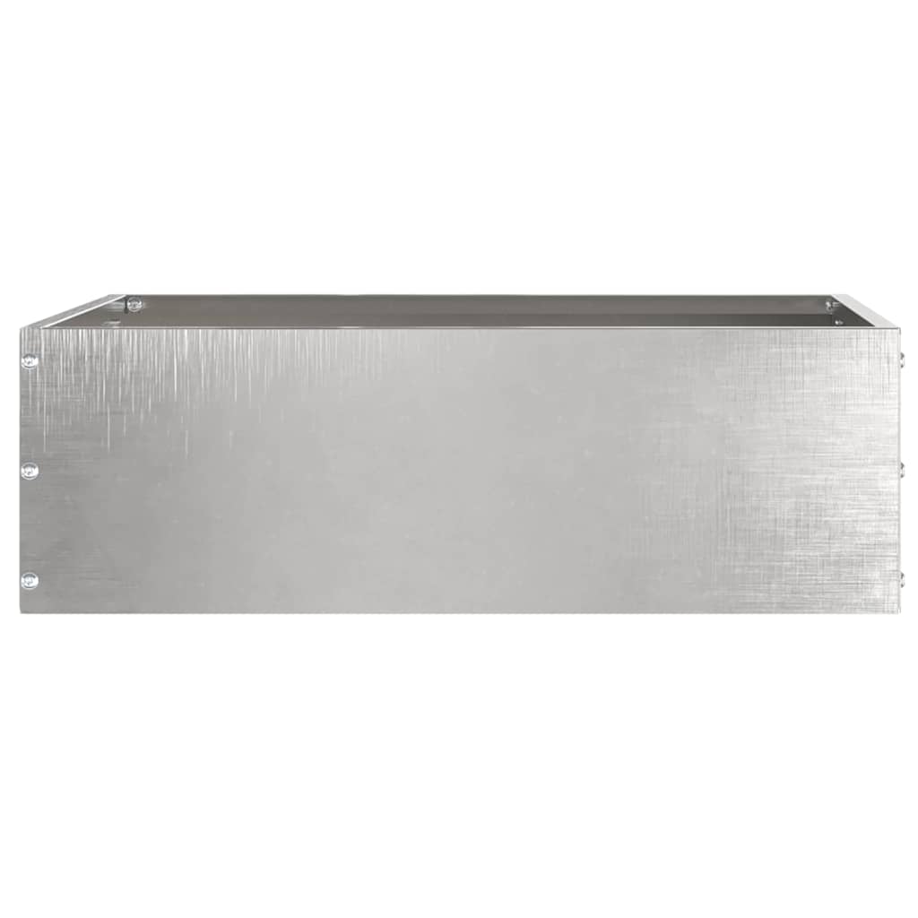 Lawn Edging 6 pcs Silver 40 x 40 x 13 cm Stainless Steel