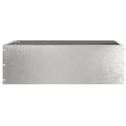 Lawn Edging 6 pcs Silver 40 x 40 x 13 cm Stainless Steel