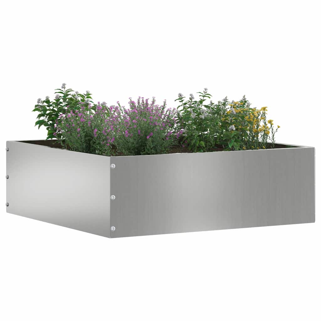 Lawn Edging Silver 40 x 40 x 13 cm Galvanised Steel