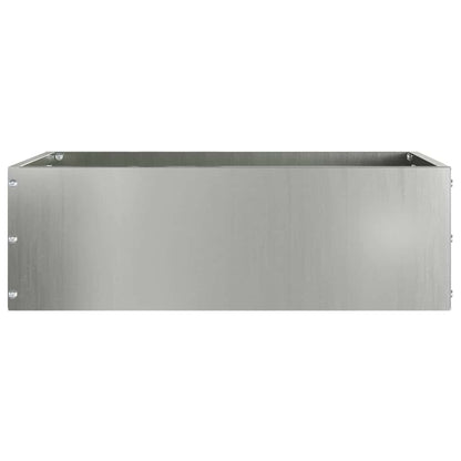 Lawn Edging 6 pcs Silver 40 x 40 x 13 cm Galvanised Steel