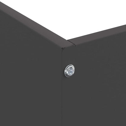 Lawn Edging Black 50 x 50 x 13 cm Steel