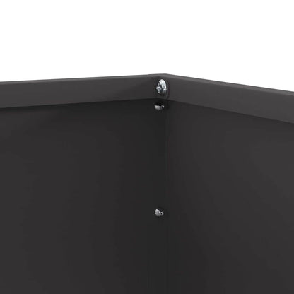 Lawn Edging Black 50 x 50 x 13 cm Steel