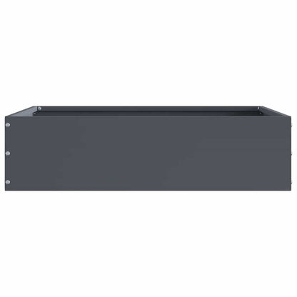 Lawn Edging 6 pcs Anthracite 50 x 50 x 13 cm Steel