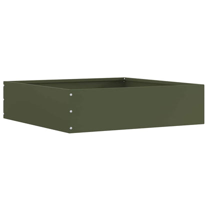 Lawn Edging Olive green 50 x 50 x 13 cm Steel