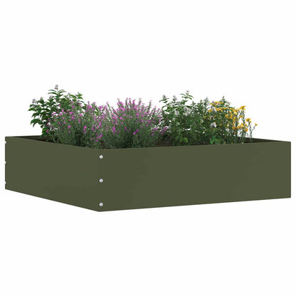 Lawn Edging Olive green 50 x 50 x 13 cm Steel