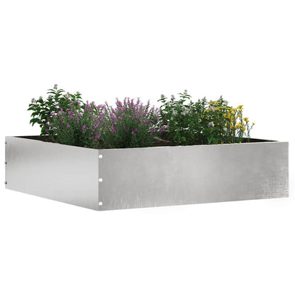 Lawn Edging Silver 50 x 50 x 13 cm Stainless Steel