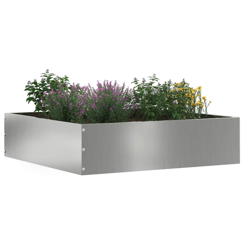 Lawn Edging Silver 50 x 50 x 13 cm Galvanised Steel