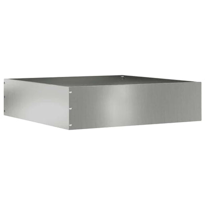 Lawn Edging 6 pcs Silver 50 x 50 x 13 cm Galvanised Steel