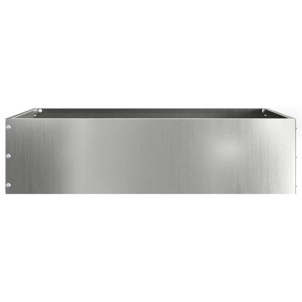 Lawn Edging 6 pcs Silver 50 x 50 x 13 cm Galvanised Steel