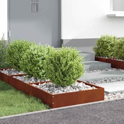 Lawn Edging Rusty 50 x 50 x 13 cm Weathering Steel