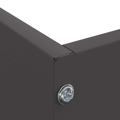 Lawn Edging 6 pcs Black 60 x 60 x 13 cm Steel