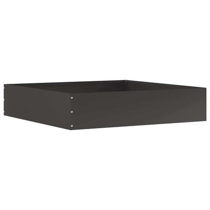 Lawn Edging 6 pcs Black 60 x 60 x 13 cm Steel