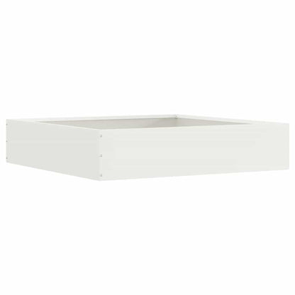Lawn Edging 6 pcs White 60 x 60 x 13 cm Steel