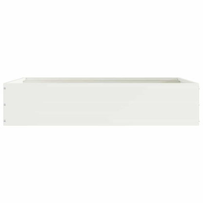 Lawn Edging 6 pcs White 60 x 60 x 13 cm Steel