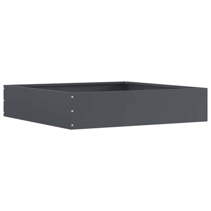 Lawn Edging 6 pcs Anthracite 60 x 60 x 13 cm Steel