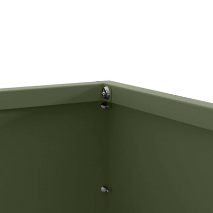 Lawn Edging Olive Green 60 x 60 x 13 cm Steel