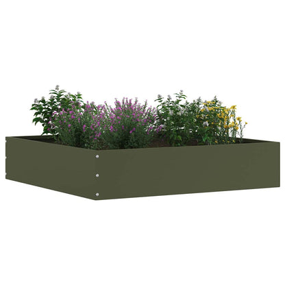 Lawn Edging Olive Green 60 x 60 x 13 cm Steel