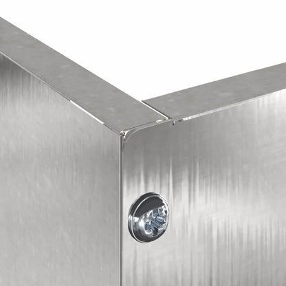 Lawn Edging Silver 60 x 60 x 13 cm Stainless Steel