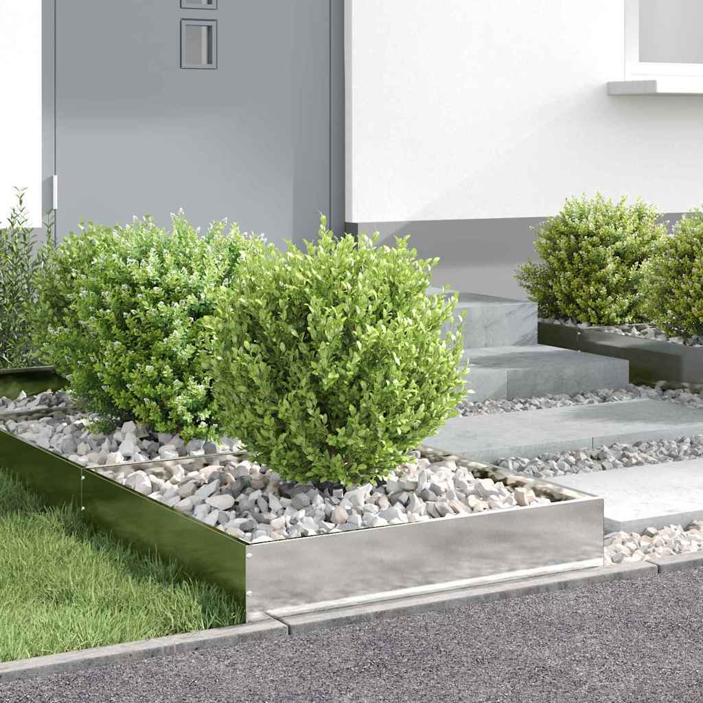Lawn Edging Silver 60 x 60 x 13 cm Stainless Steel