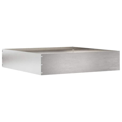 Lawn Edging 6 pcs Silver 60 x 60 x 13 cm Stainless Steel
