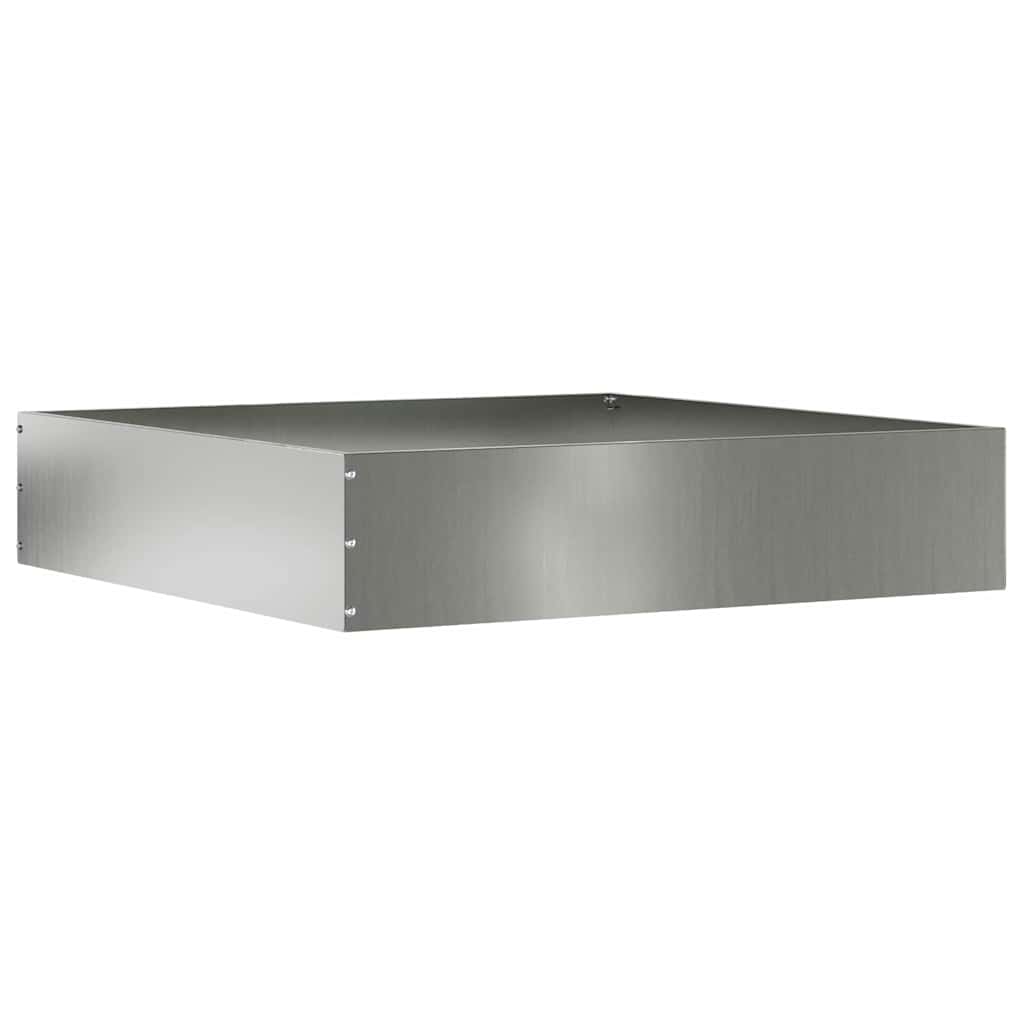 Lawn Edging 6 pcs Silver 60 x 60 x 13 cm Galvanised Steel
