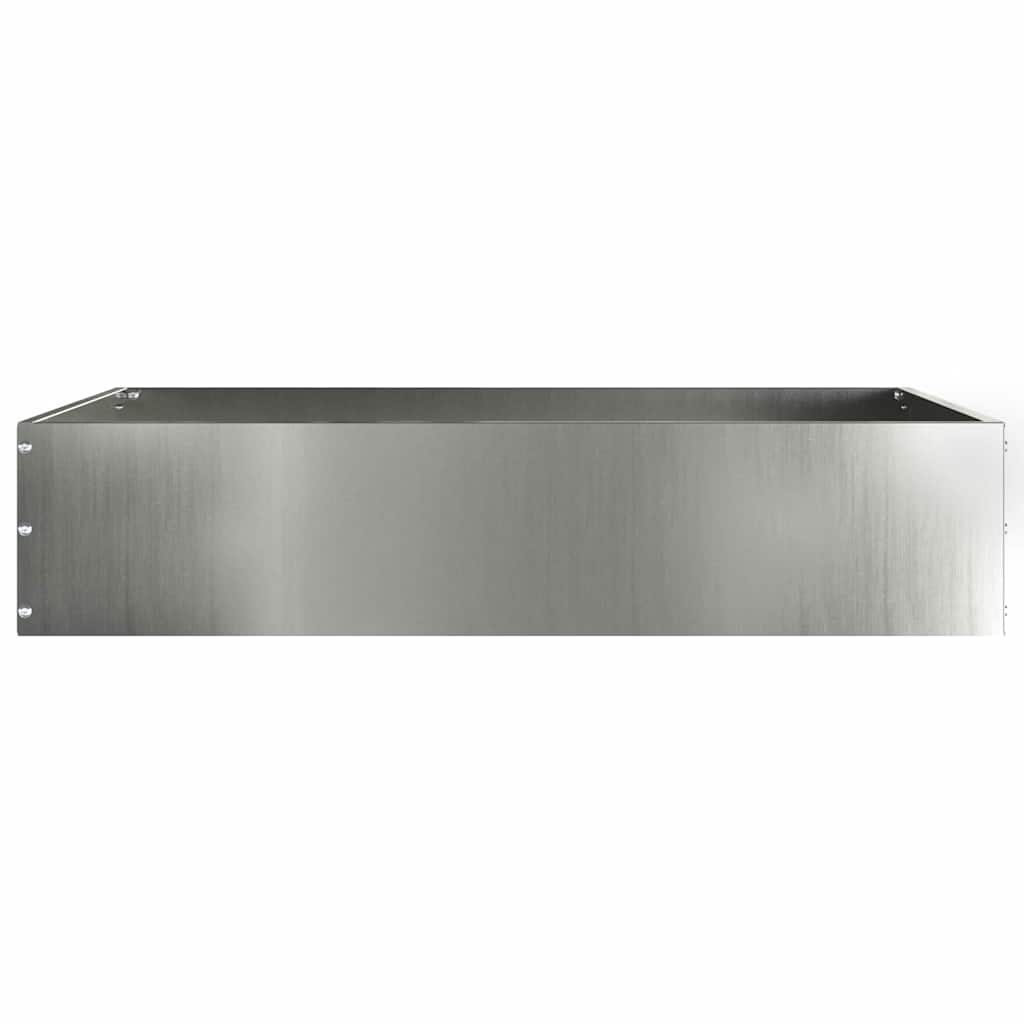 Lawn Edging 6 pcs Silver 60 x 60 x 13 cm Galvanised Steel