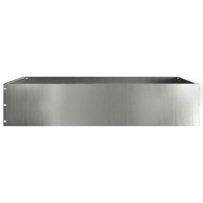 Lawn Edging 6 pcs Silver 60 x 60 x 13 cm Galvanised Steel