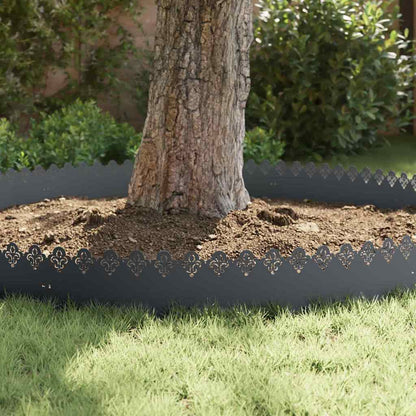 Lawn Edgings 20 pcs Anthracite 103 x 0.05 x 22 cm Steel