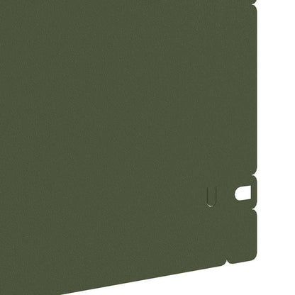 Lawn Edgings 20 pcs Olive Green 103 x 0.05 x 22 cm Steel