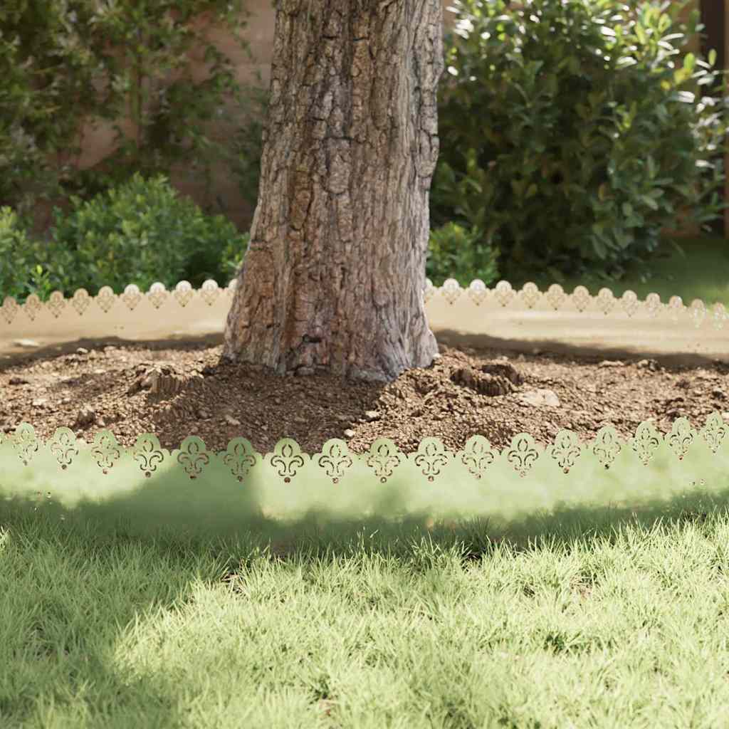 Lawn Edgings 10 pcs Silver 103 x 0.05 x 22 cm Stainless Steel