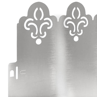 Lawn Edgings 30 pcs Silver 103 x 0.05 x 22 cm Stainless Steel