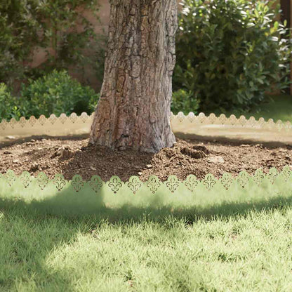 Lawn Edgings 10 pcs Silver 103 x 0.05 x 22 cm Galvanised Steel