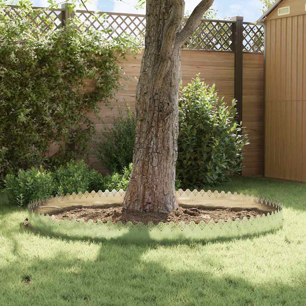 Lawn Edgings 20 pcs Silver 103 x 0.05 x 22 cm Galvanised Steel